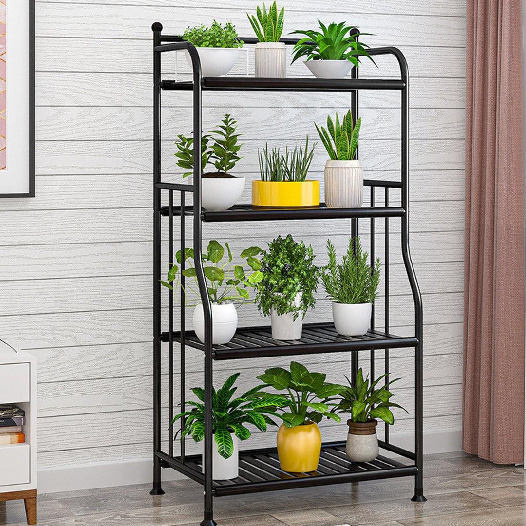 4 Tier Iron Craft Plant Flower Stand Candle Holder Flower Pot Shelf Rack