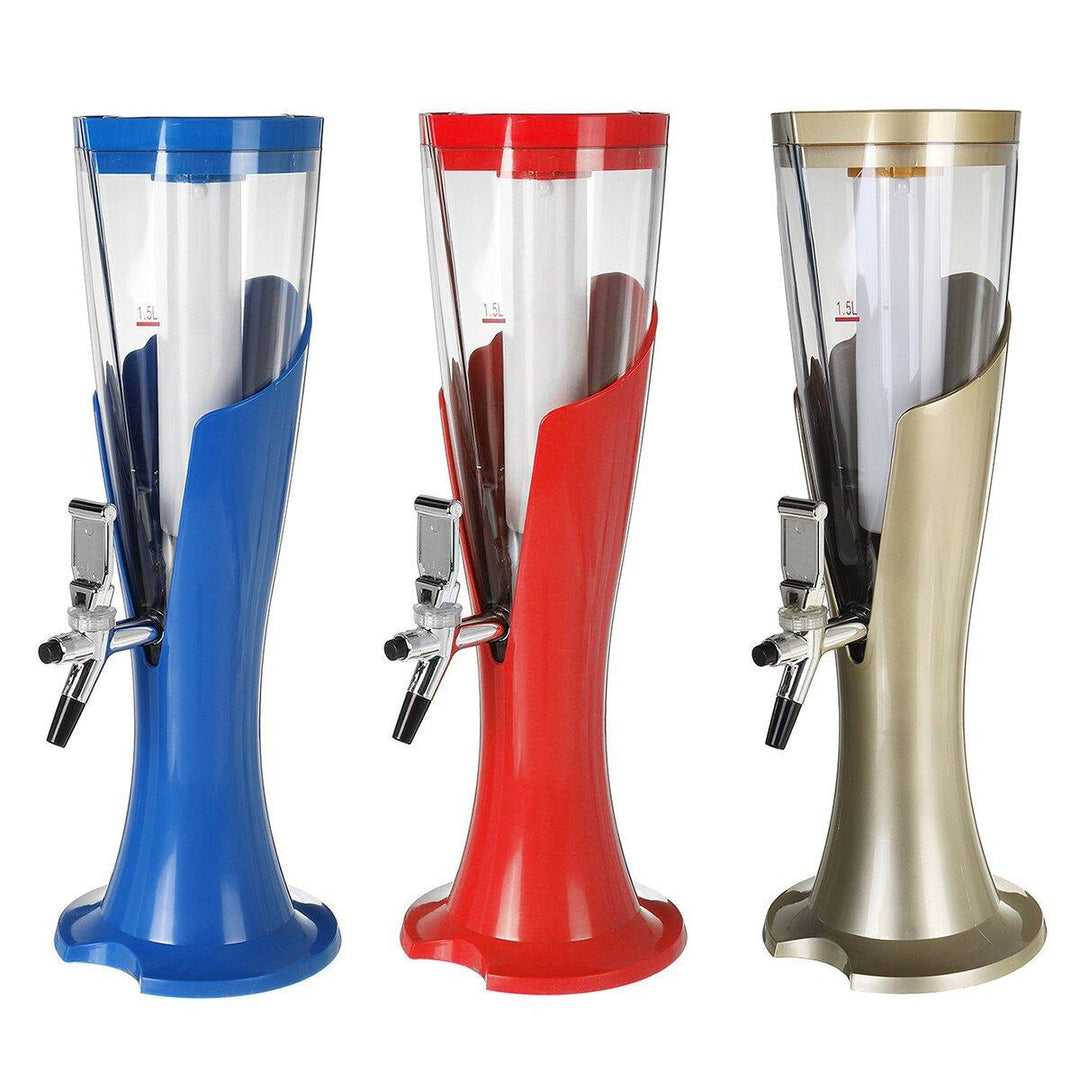 1.5 L Cold Draft Drink Tower Beverage Dispenser Container Pourer Bar