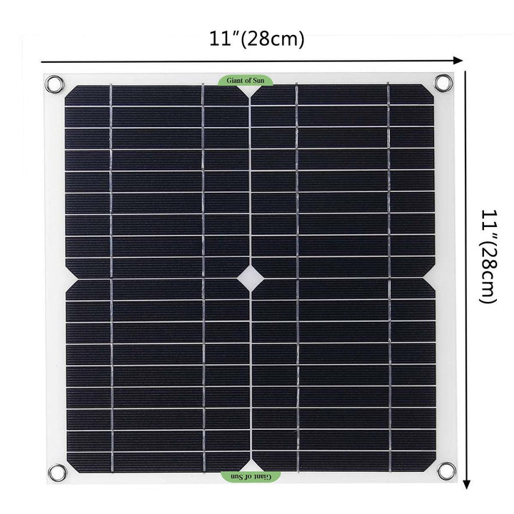 200W Solar Panel Kit 12V Battery Charger 10-50A Controller For Ship Motorcycles Boat