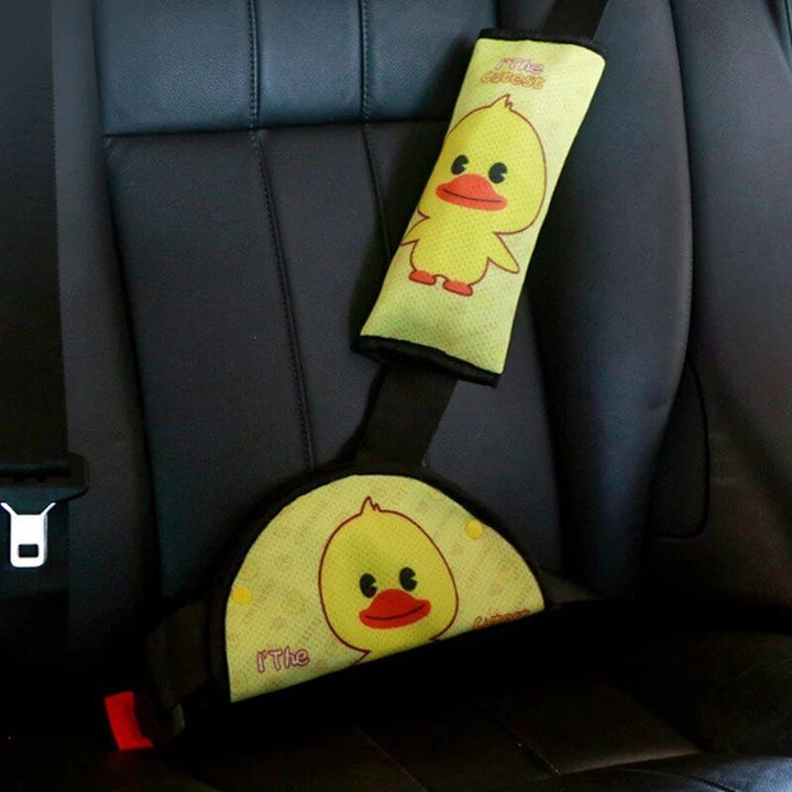 Kids Cartoon Safety Car Seat Belt Cushion and Adjuster Set