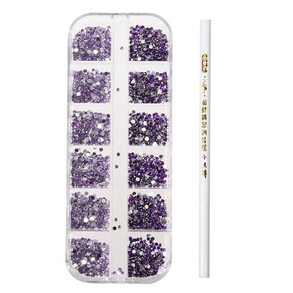 3D Round Glitter Rhinestone Bead  Wax Picker Pencil Diamant Gems Manicure Nail Art Tool