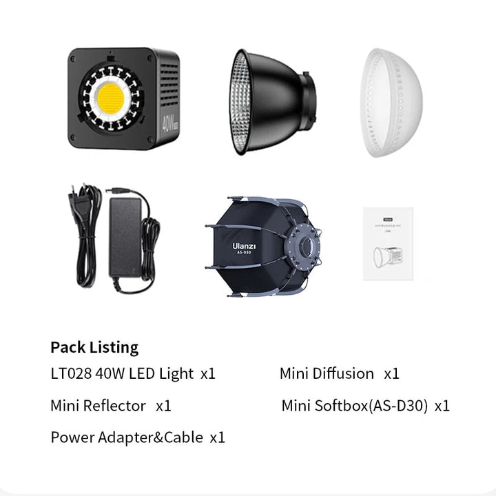 Ultra-Compact 40W COB Video Light: Your Ultimate Lighting Solution