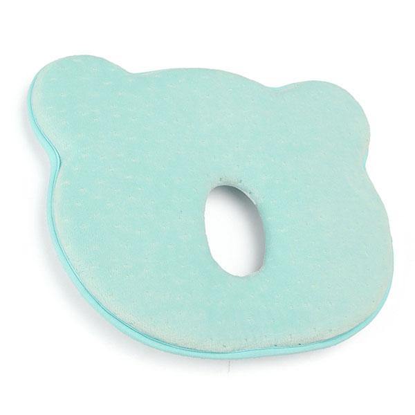 22x26x3.5cm Memory Cotton Newborn Baby Correcting Head Cervical Vertebra Pillow Blue Pink