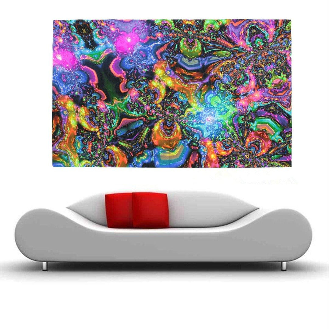 100cmx60cm Psychedelic Trippy Art Silk Cloth Poster Photo Fabric Home Decor