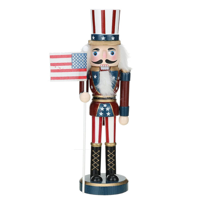 2020 Christmas Decorations Nutcracker Puppet Creative Wooden Handicraft Ornaments Cartoon Children Christmas Gift - MRSLM