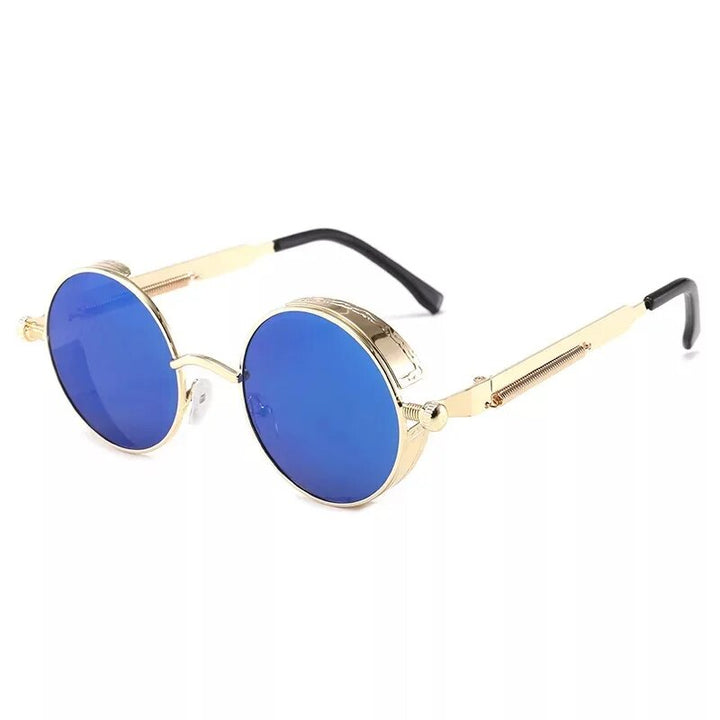 Luxury Steampunk Round Sunglasses for Men and Women