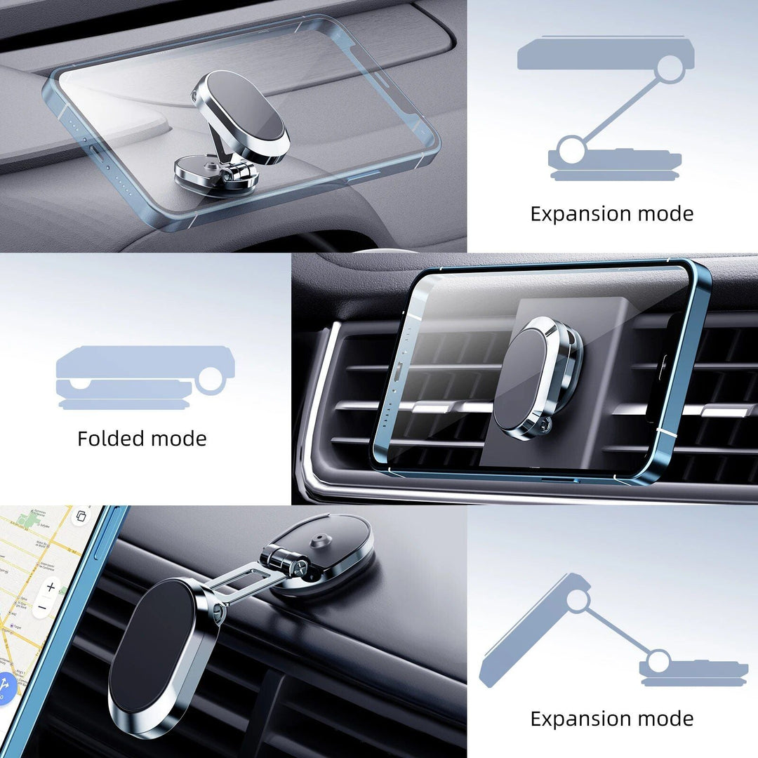 Universal 360¬∞ Rotatable Blue Car Air Vent Magnetic Phone Mount for 4-6" Devices