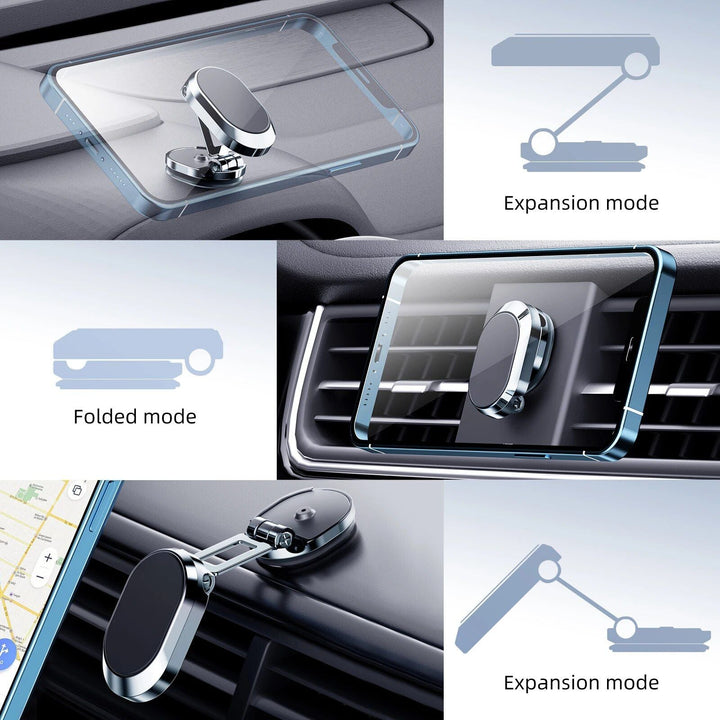 Universal 360¬∞ Rotatable Blue Car Air Vent Magnetic Phone Mount for 4-6" Devices