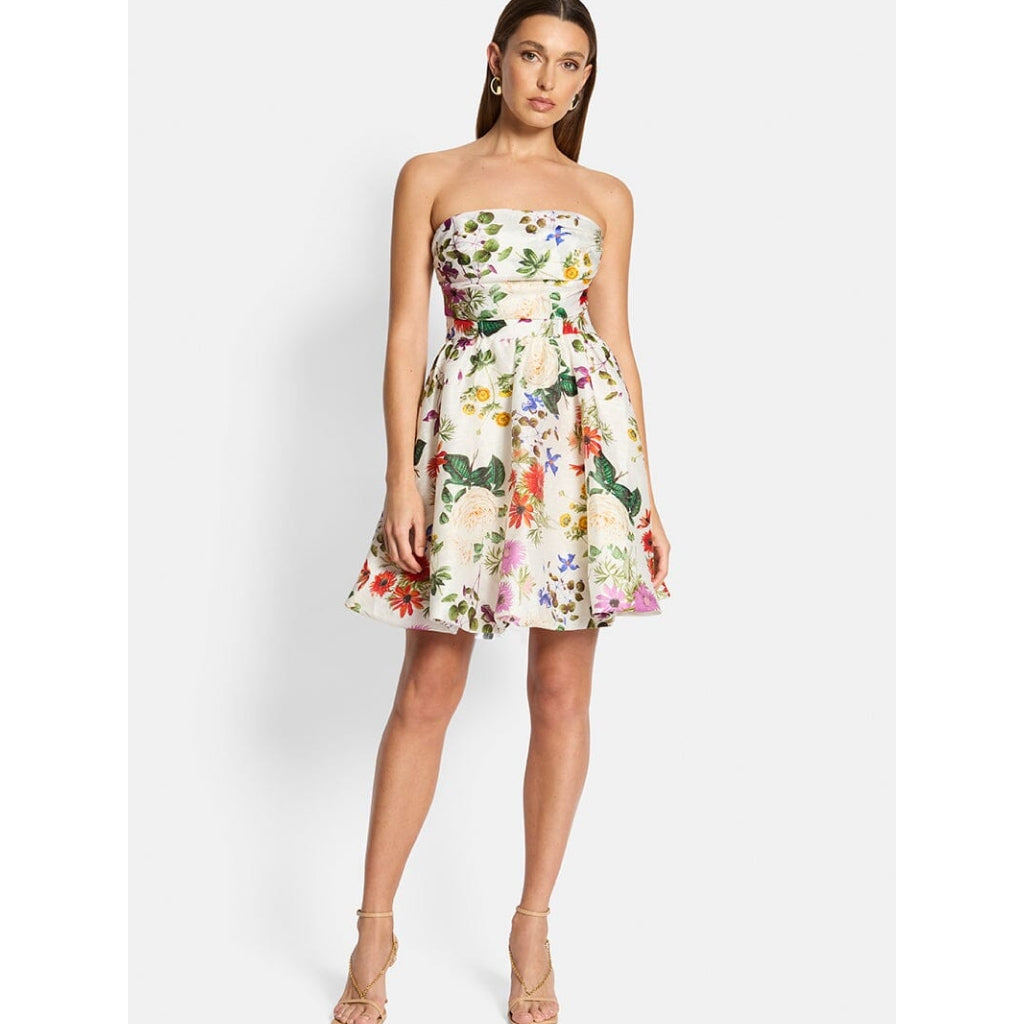 Summer Slim Print Halter Sleeveless Mini Dress