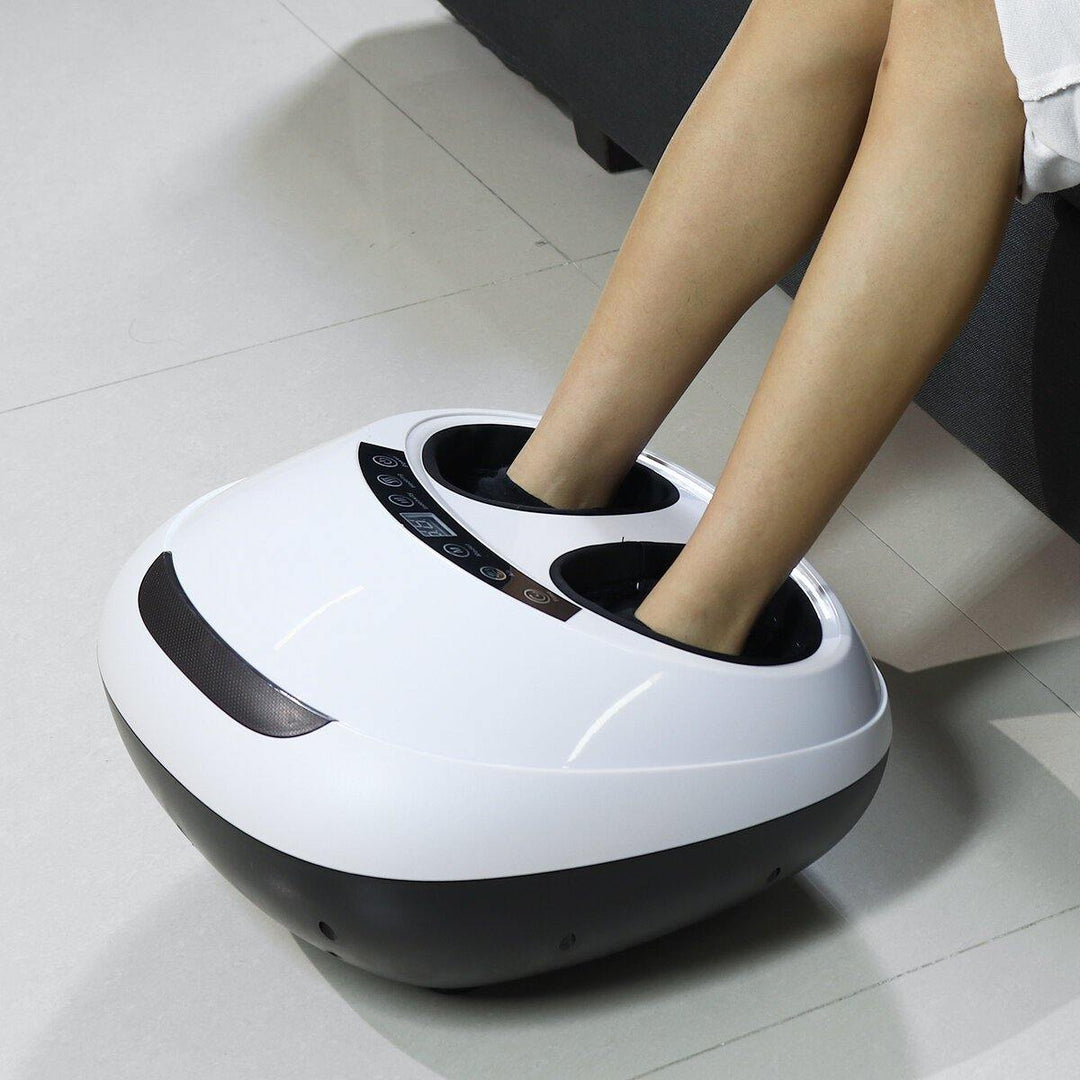 360¬∞ Shiatsu Electric Foot Massager Machine 3-Strength 5-Timing Ankle Leg Kneading Heating Timed Massager