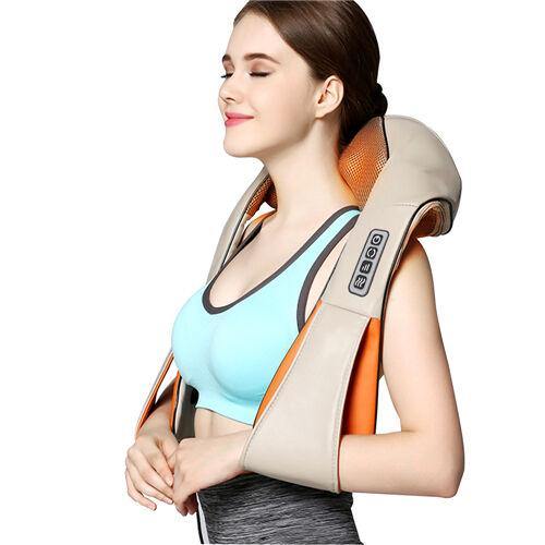 Heat Deep Kneading Infrared Massager U Shape Electrical Shiatsu Massage Back Neck Shoulder Body at Car/Home Infrared Massagem