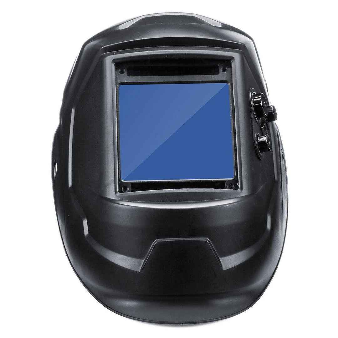 Solar Energy Automatic Dimming Welding Mask Auto Darkening Welding Helmet Big View Area 4 Sensors External Adjustment Arc Tig Mig DIN5-DIN13