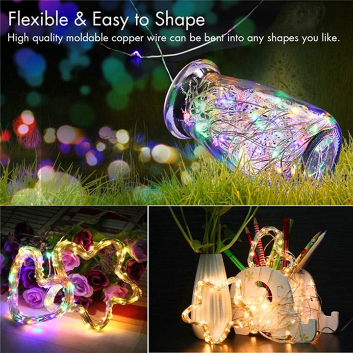 12M 100LED 8 Modes String Light USB Holiday Christmas Lights Decorative Lamp for Home Indoor Party Wedding Garland Christmas Decorations Clearance Christmas Lights