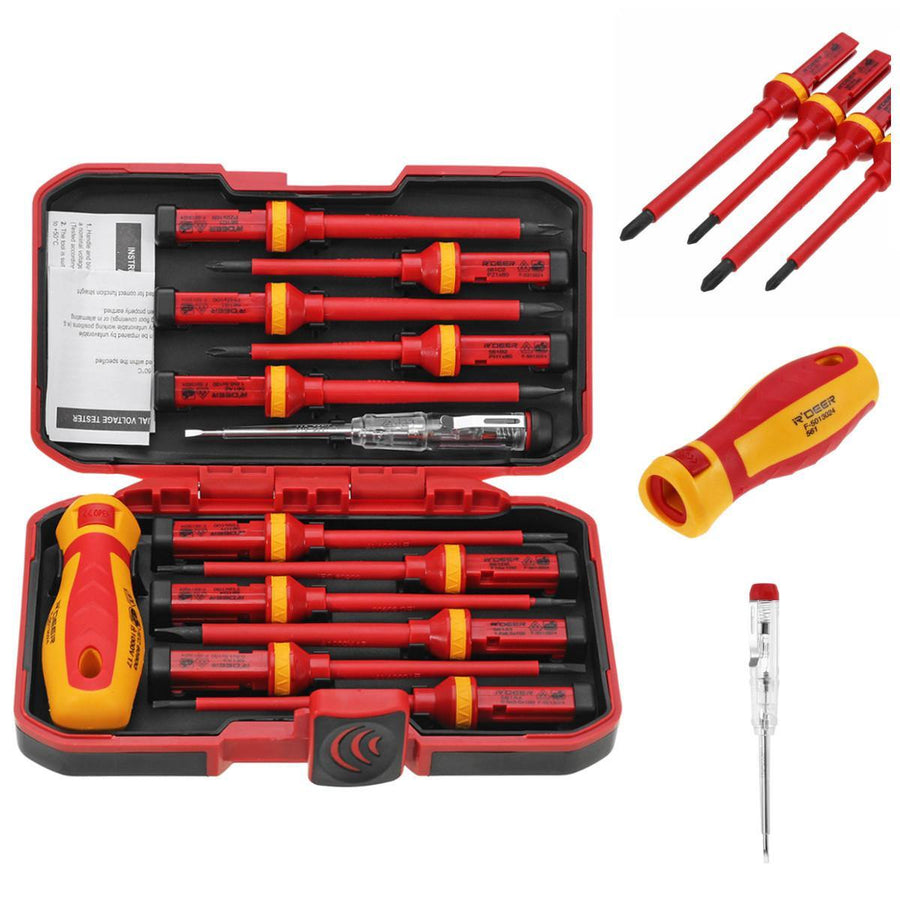 13pcs Electronic Insulated Hand Screwdriver Tools Accessory Set - MRSLM