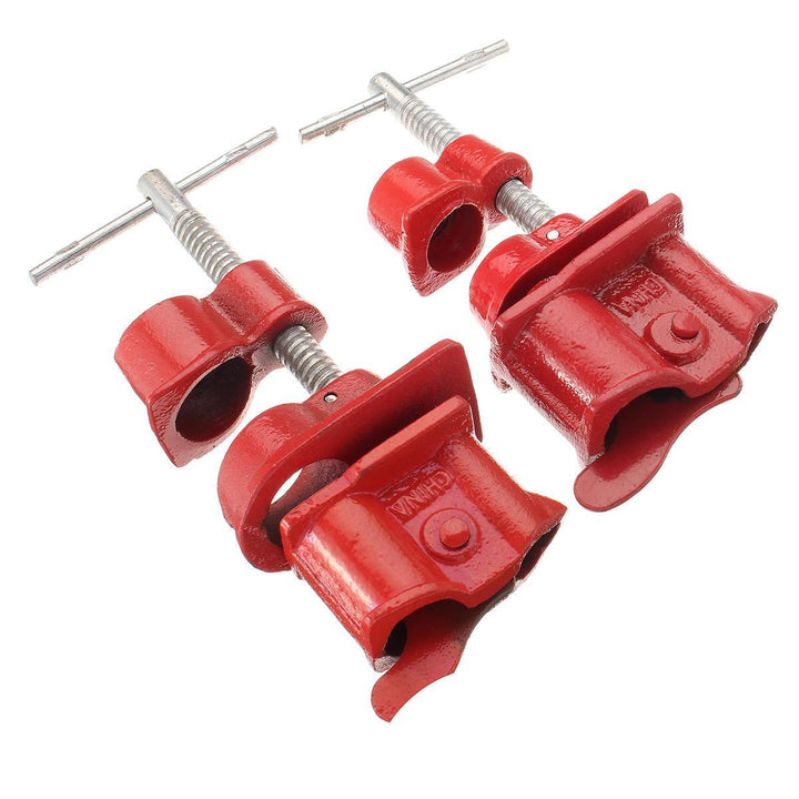 1/2Inch 3/4Inch Wood Gluing Pipe Clamp Set Heavy Duty PRO Woodworking Cast Iron