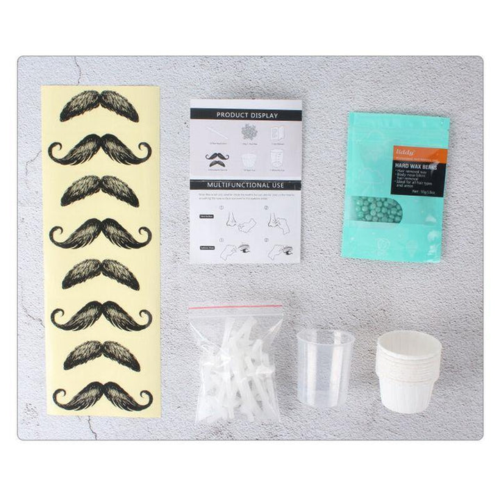 Men Women Portable Nose Wax Set Painless Bean Pellet Waxing Nose Hair Removal Cleaning Wax Kit