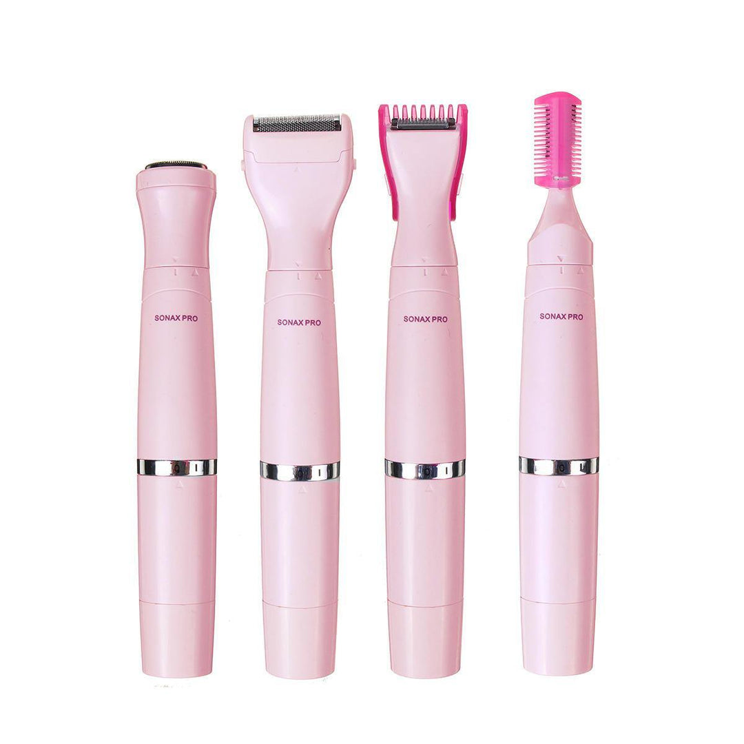 4 IN 1 Electric Epilator Lady Beard Shaver Trimmer Kit Hair Grooming Waterproof - MRSLM