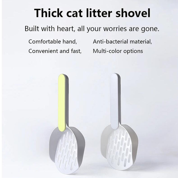 Multi-Function Cat Litter Scoop with Self-Cleaning Base - Eco-Friendly Pet Care