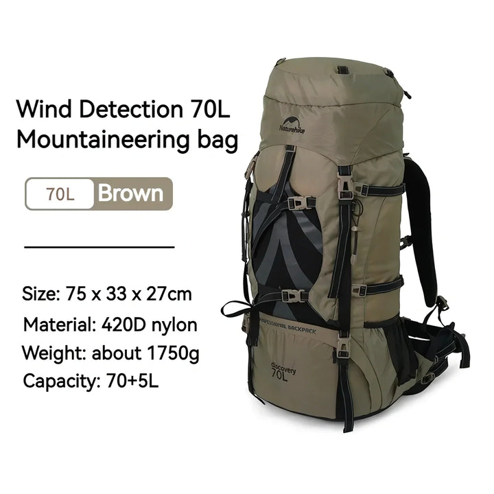 Ultra Durable 75L Trekking Backpack for Hiking and Camping