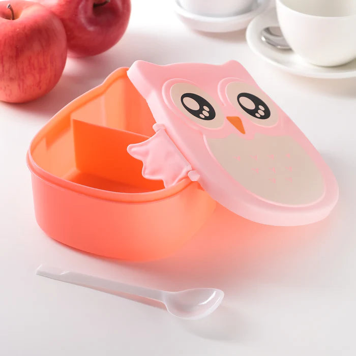 Microwave Cartoon Owl Lunch Box: Fun & Functional Food Storage for Kids