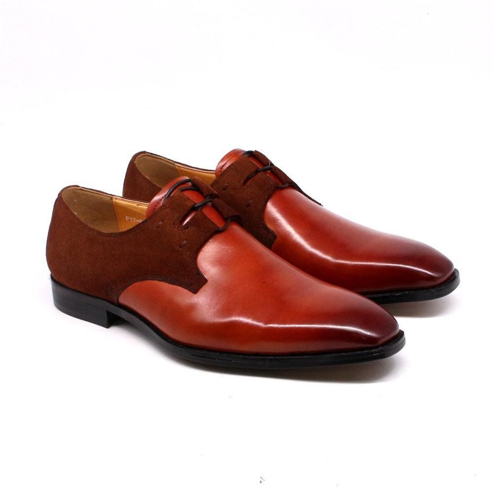 British Style Carved Leather Shoes Business Suit