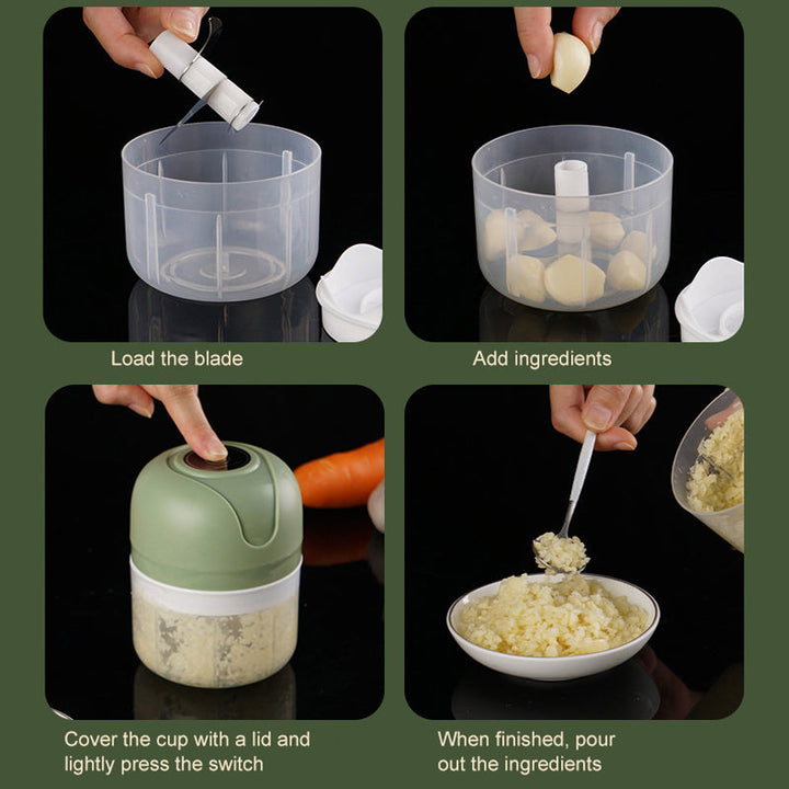 USB Rechargeable Mini Electric Garlic and Food Chopper