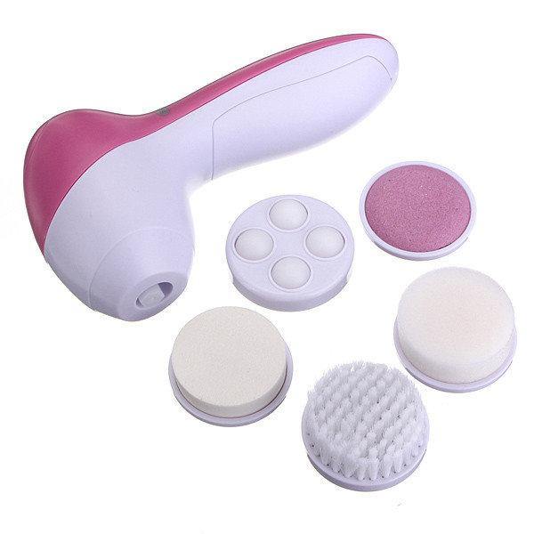 5 In 1 Electric Facial Face Cleansing Brush Set Multifunction Massage Skin Care