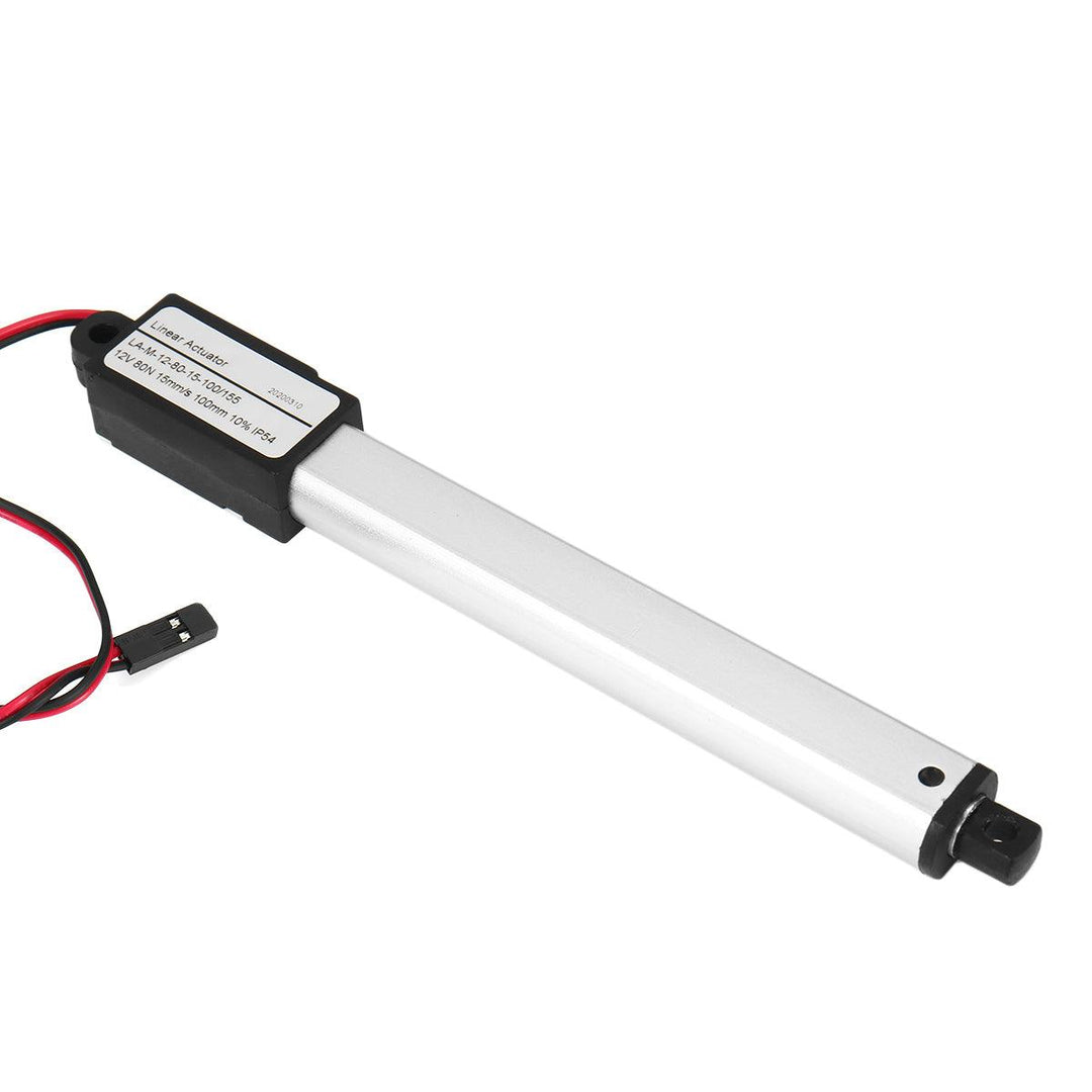 IP54 Linear Actuator 12V DC 100mm Stroke Electric Window Door Opener Linear Motor 30/15/9.5mm/s Speed