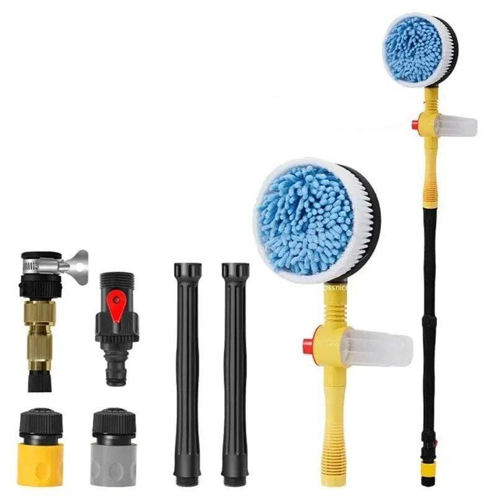 360¬∞ Rotary Car Wash Brush Kit with High-Pressure Washer