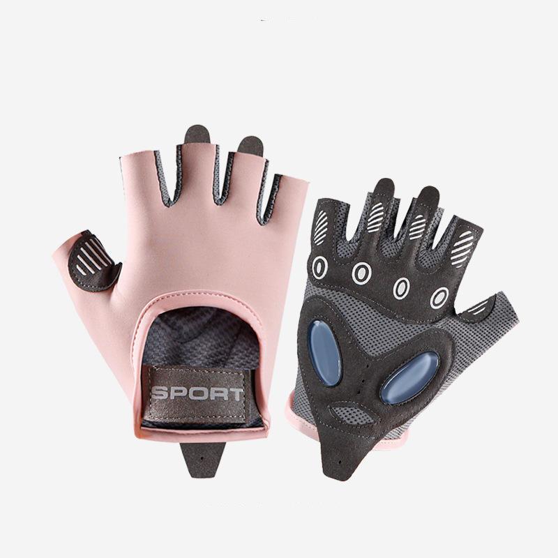 Multi-Purpose Fitness Gloves - Reflective, Non-Slip, Half-Finger Design for Gym, Yoga & Weight Lifting