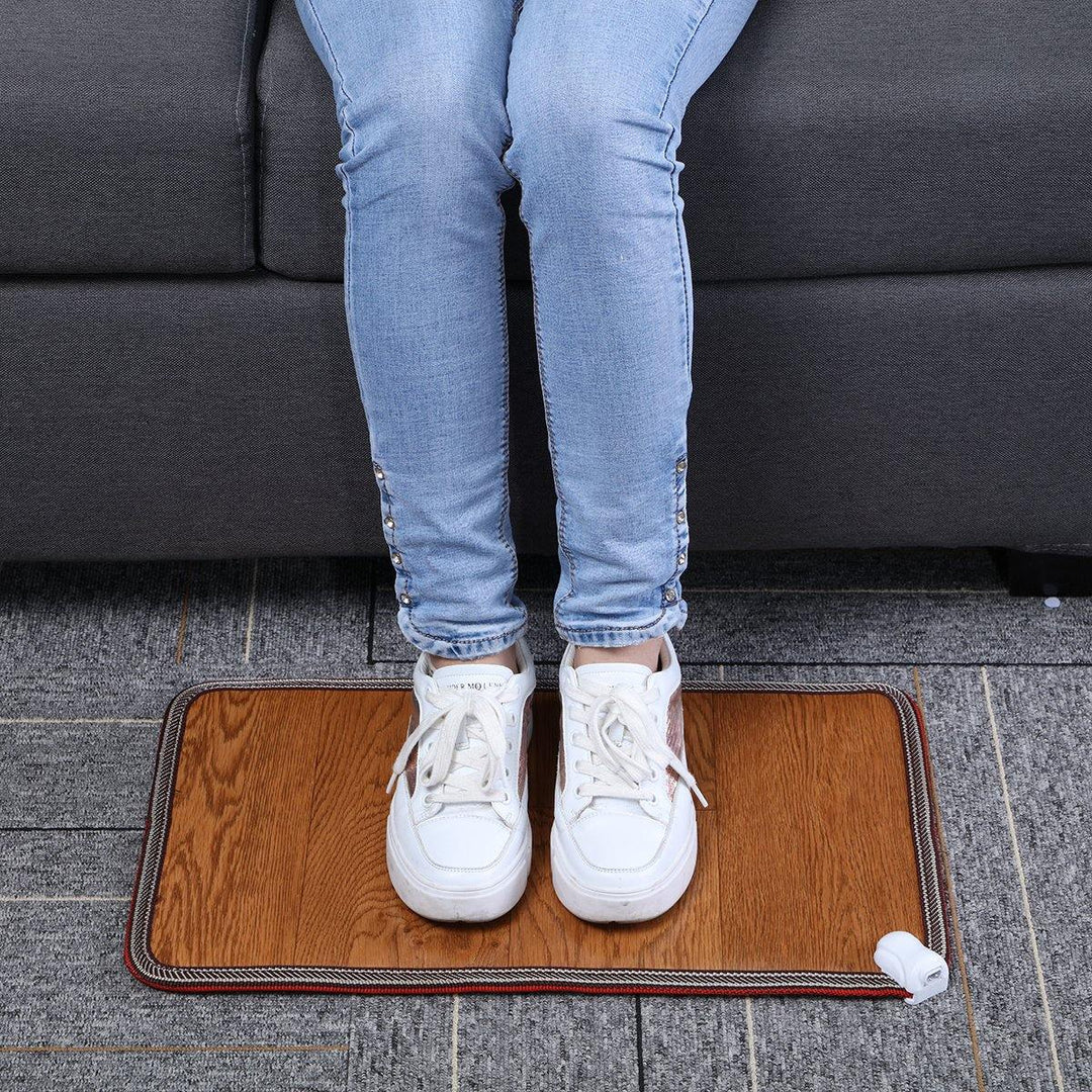 50x30cm Foot Warmer Pad Office Electric Heating Warm Feet Thermostat Mat Carpet