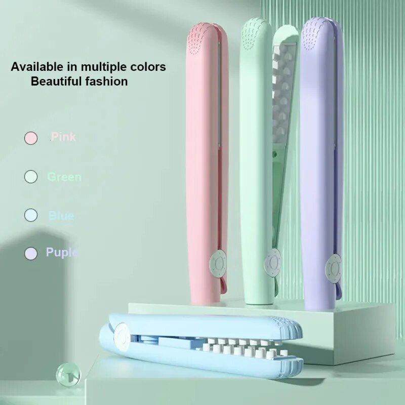 Mini Ceramic 3D Grid Hair Crimper & Curler - Volumizing Styling Tool for Women