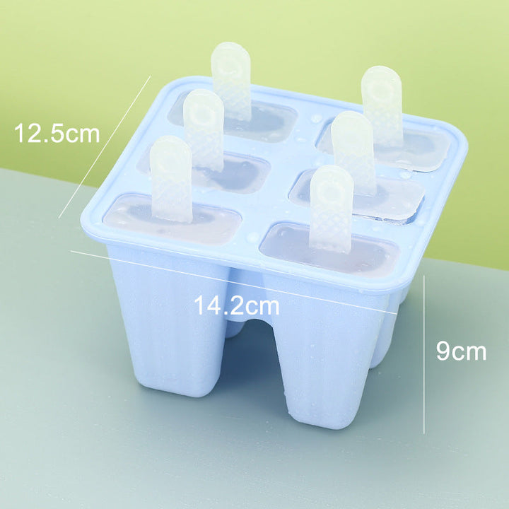 6-Cavity Reusable Silicone Ice Pop Molds