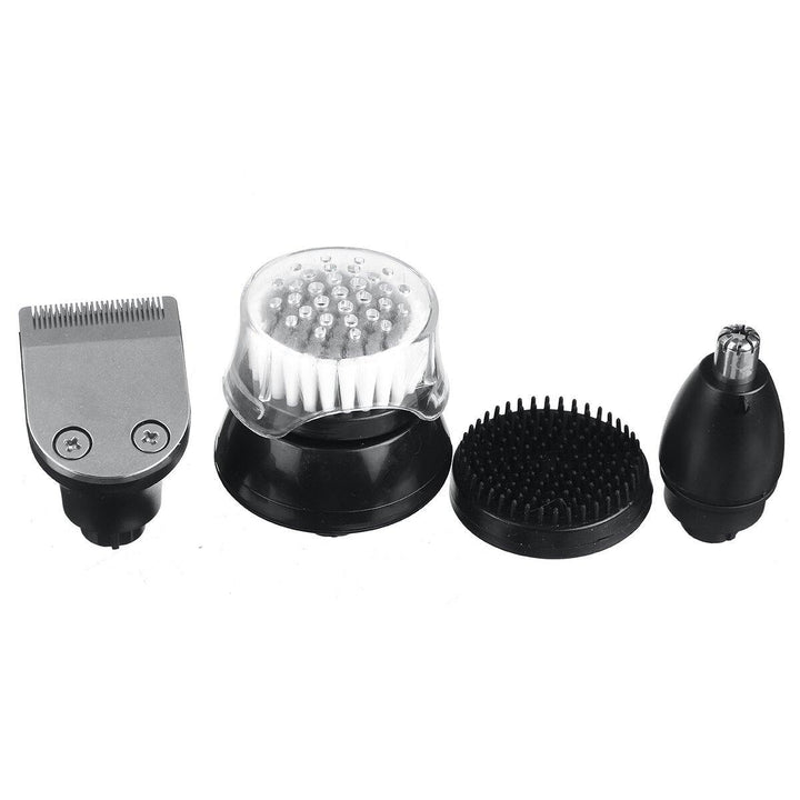 5 in 1 7D Electric Rotary Shaver Wet & Dry Razor Men Bald Head Shavers USB Rechargeable Nose & Ear Hair Trimmer Facial Cleaning Brush