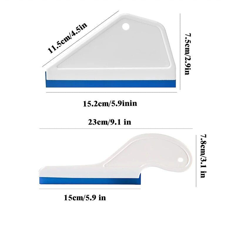 Car Window Silicone Squeegee & Glass Cleaner