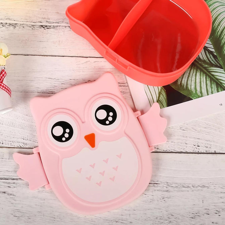 Microwave Cartoon Owl Lunch Box: Fun & Functional Food Storage for Kids