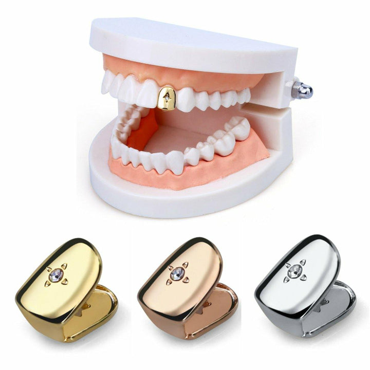 Small Single Diamond Plated Tooth Polisher Cap Teeth Plated Bottom Custom