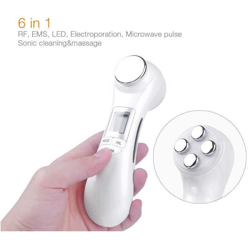 LED RF Photon Therapy Wrinkle Remover Face Lifting Machine Ultrasonic Massage Skin Rejuvenation Facial Beauty Equipment