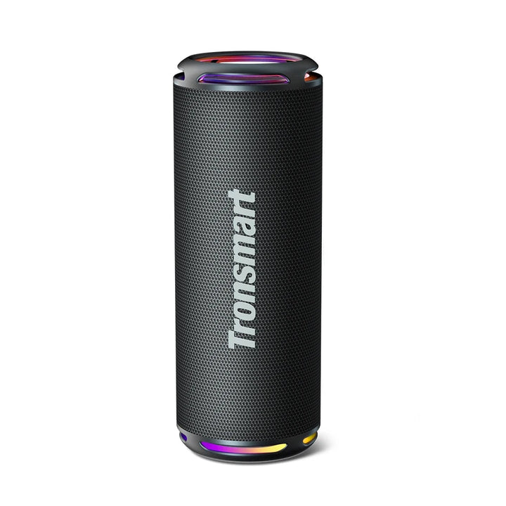 Portable Bluetooth Speaker with Enhanced Bass and Rainbow Light Show