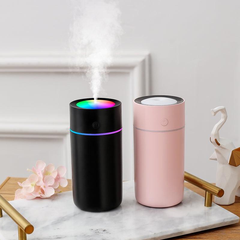 320ml Humidifier USB Ultrasonic Aroma Diffuser Mist Maker Fogger with Colorful Lights for Home Car Office