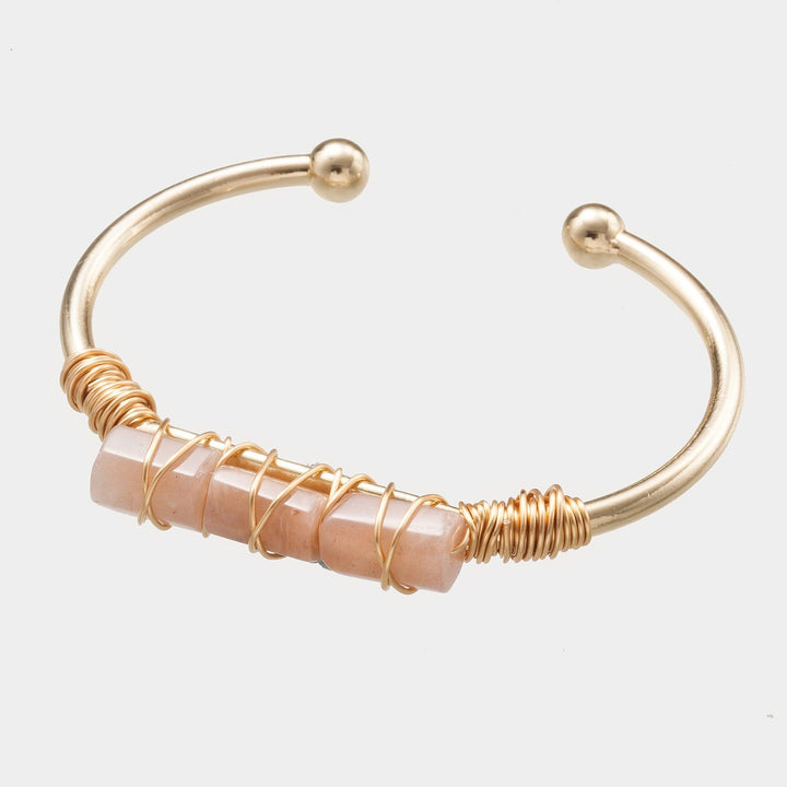 Winding Crystal Gold-plated Crystal Bracelet