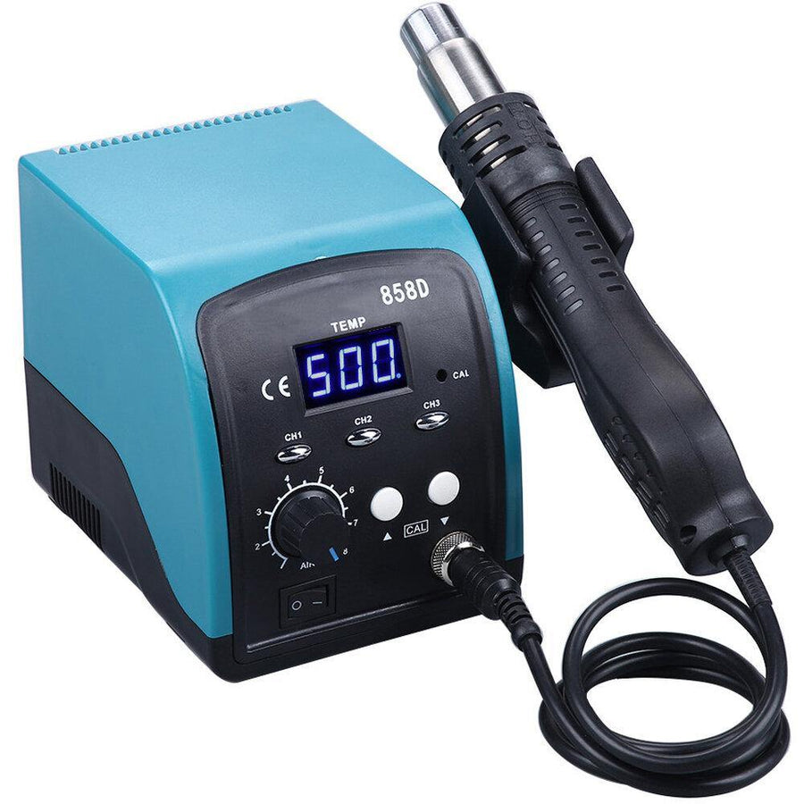 858D 750W Hot Air Heater LED Digital Lead-free BGA Rework Soldering Station SMT Desoldering Station 220V/110V - MRSLM