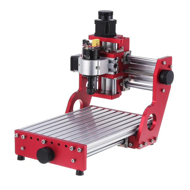 Red 1419 3 Axis Mini DIY CNC Router Standard Spindle Motor Wood Carving Engraving Machine Milling Engraver Woodworking