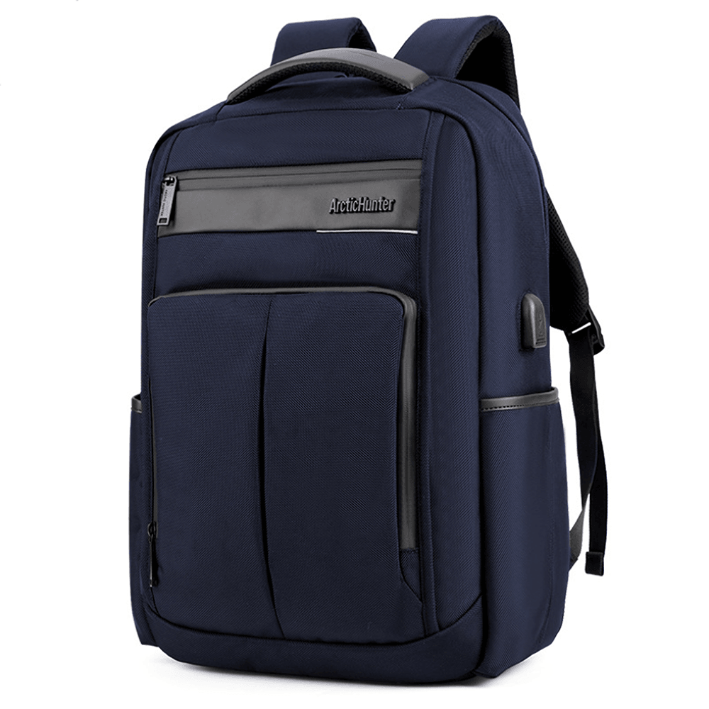 18 Inch Backpack USB Charging Laptop Bag Mens Shoulder Bag Business Casual Travel Schoolbag B00121C