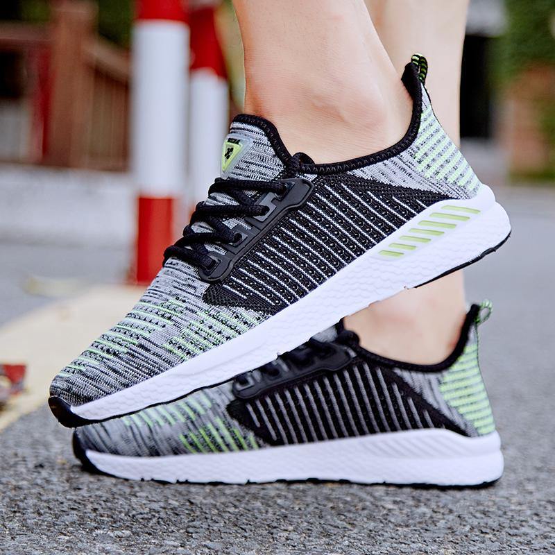 TENGOO Fly-A Men Sneakers Ultralight Soft Breathable Bouncy Shock Absorption Running Sneakers Sports Shoes