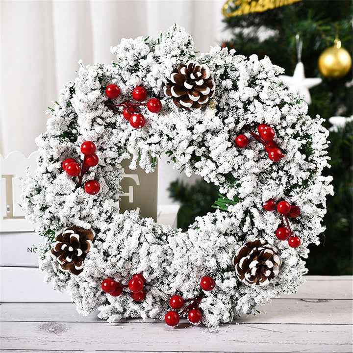 Gangzhilian Christmas Wreath Chirstmas Home Decoration Wreath Creative Mutiple Styles Decor For Home Office - MRSLM