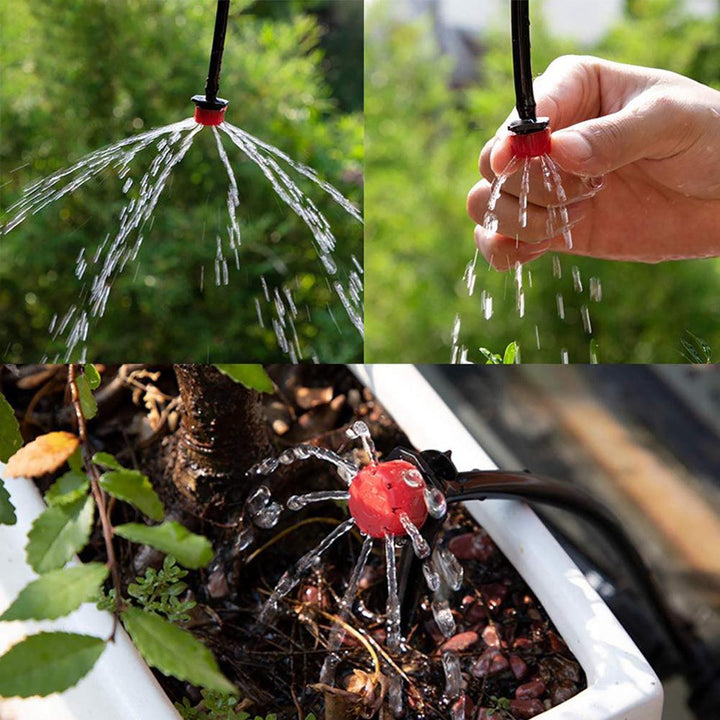 5-25M Water Hose Plants Garden Auto Drip Irrigation System Watering Micro Drip Kit