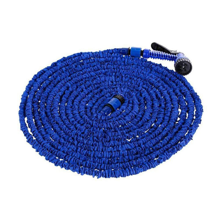 25-200FT EU/US Standard Expandable Magic Blue Flexible Garden Water Hose Car Hose Pipe Connectors Plastic Hose Garden Watering Sets w/ Water Shower