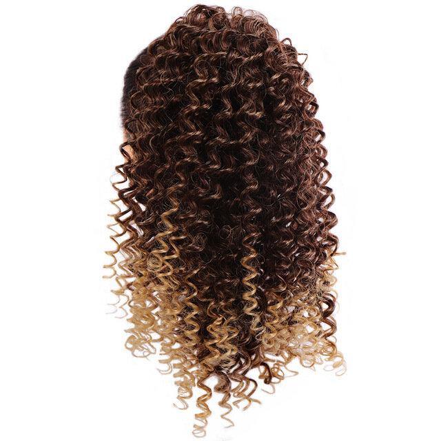 14 Inch Mid-Length Curly Ponytail With Clip - Soft Fluffy Chemical Fiber Wig Piece