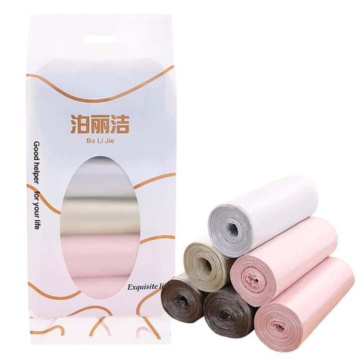 5/6 Rolls/bag Portable Garbage Bag Handle Thickening Bags for Kitchen Bathroom Household Tool